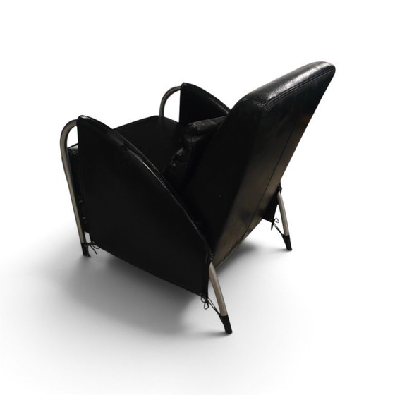 Gelderland 6020 Fauteuil in Zwart Leder, Jan des Bouvrie – Leather (photo 3 of 14)