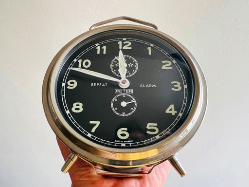 Vintage Peter 'Repeat' Wecker, ca. 1960er Jahre. In wunderschönem, funktionsfähigem Zustand.