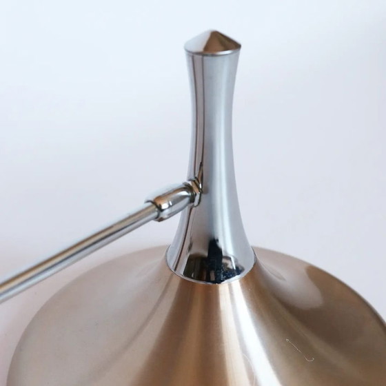Image 1 of Lampada da parete vintage modello tromba cromata