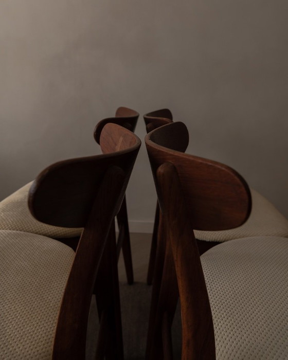Image 1 of Set aus 4 CH30-Esszimmerstühlen von Hans J. Wegner für Carl Hansen & Søn – dänisches Design, 1950er Jahre