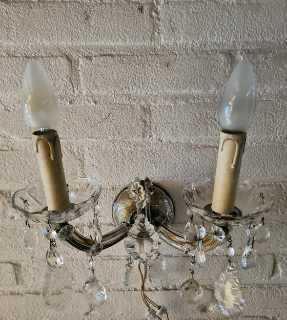 Image 1 of Lampada da parete in cristallo