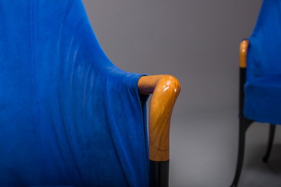 Image 1 of  Italiaanse Alcantara Project Fauteuils van Umberto Asnago voor Giorgetti/Progetti, jaren 1980, Set van 3