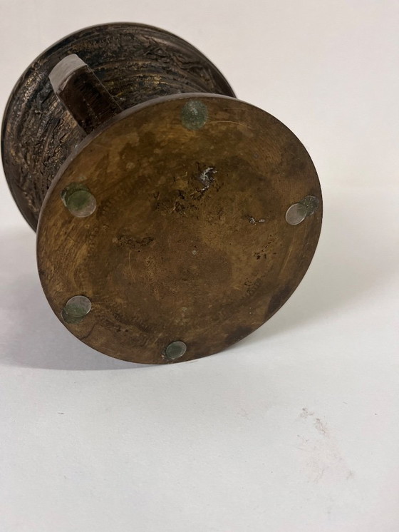 Image 1 of Mortaio e pestello in bronzo d'epoca da 4,5 kg