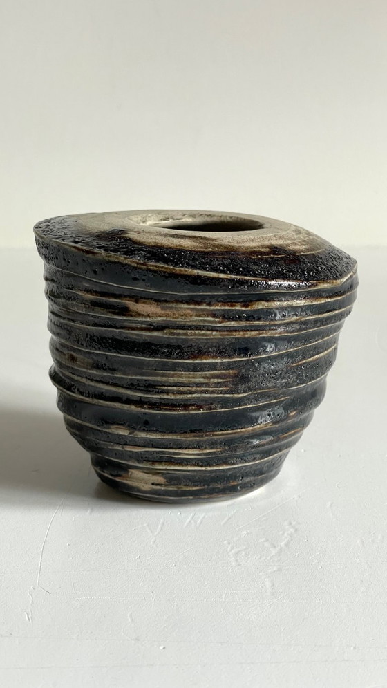 Image 1 of Vintage brutalistische handgemaakte vaas
