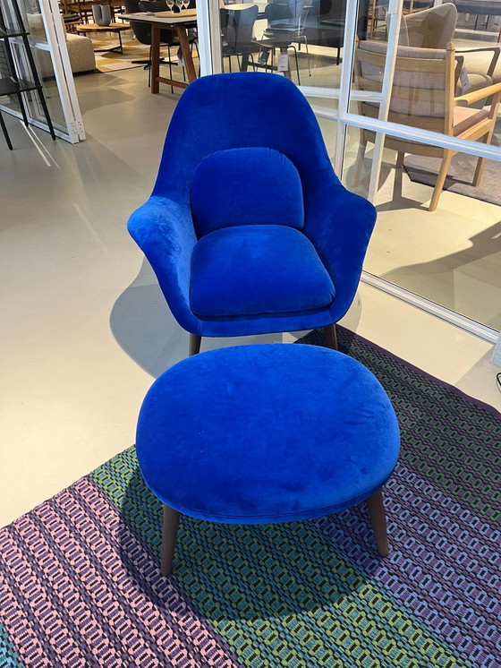 Image 1 of Fauteuil Fredericia Swoon avec repose-pieds