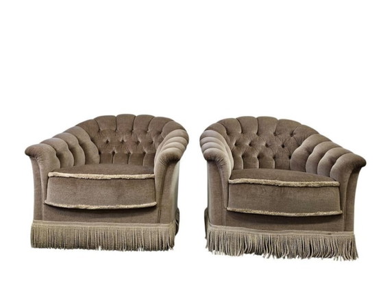 Image 1 of Ensemble de 2 fauteuils/fauteuils/sièges club vintage individuels
