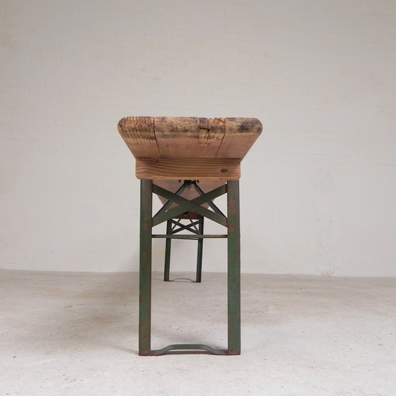 Image 1 of Banco plegable, banco para patio, 220 cm de largo, años 60