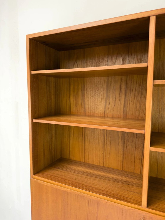 Libreria vintage in teak con scrivania di Omann Jun, anni '60 – Librerie, Scandinavian (photo 11 of 31)