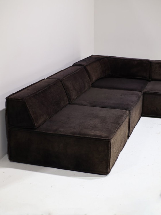 Image 1 of Sofá modular COR Trio, sofá horizontal marrón de los años 70