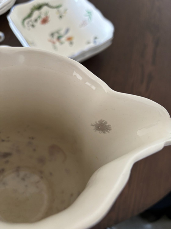 29-Piece Gien Oiseaux de Paradis Vintage Tableware Collection – France – Crockery, Porcelain (photo 13 of 15)