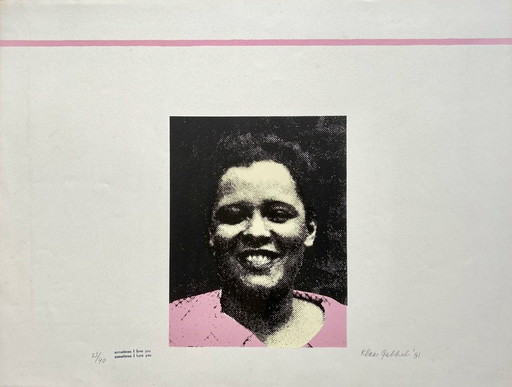 Sérigraphie Klaas Gubbels - Icône du Jazz Billie Holiday