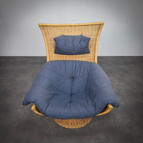 Image 1 of Sillón de ratán diseñado por Gerard van den Berg para Montis, década de 1970.