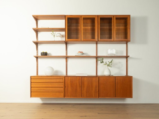 Wohnwand aus den 1960er Jahren, Poul Cadovius – wandkast, Glass, Wood (photo 2 of 15)