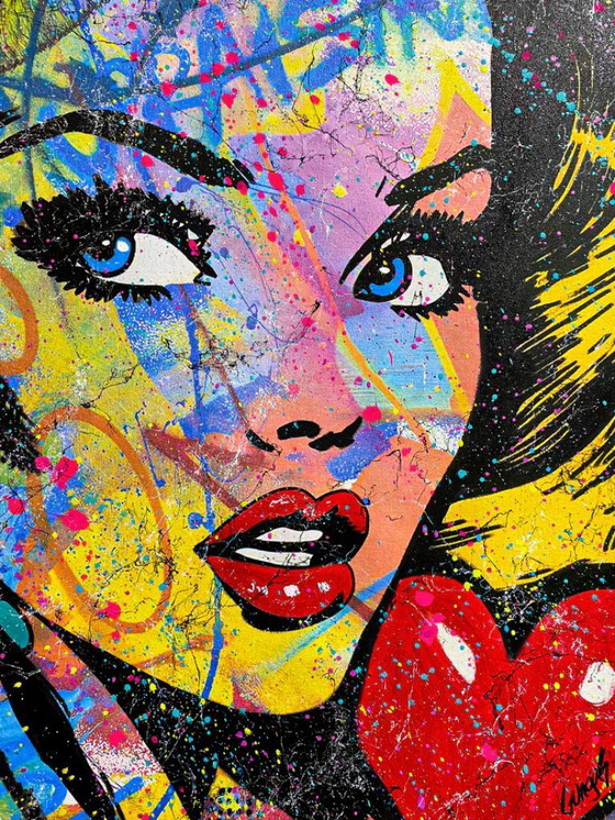 Image 1 of GONGAS - Upraising - Lithographie d'Artiste encadrée