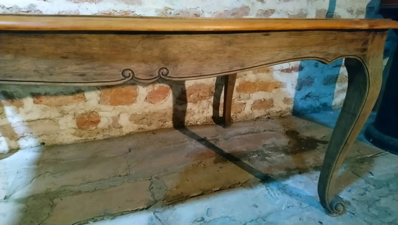 Tavolo stile Luigi XV in rovere e ciliegio. – Tavoli da pranzo, Vintage (photo 4 of 19)