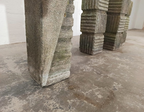 Image 1 of 6 vintage brutalistische plantenpotten