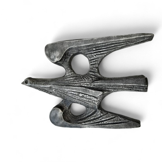 Image 1 of 3x Brutalistische Vögel Wanddekoration, Ars Mundo, Deutschland, 1970er Jahre