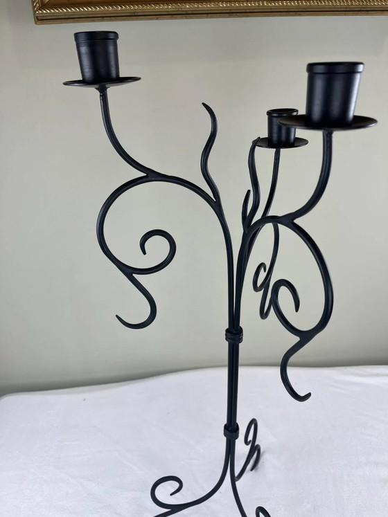 Candelabro grande de hierro – Portavelas, Iron, Rustic (photo 6 of 15)