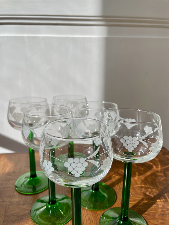 Image 1 of Set of 6 Alsatian glasses