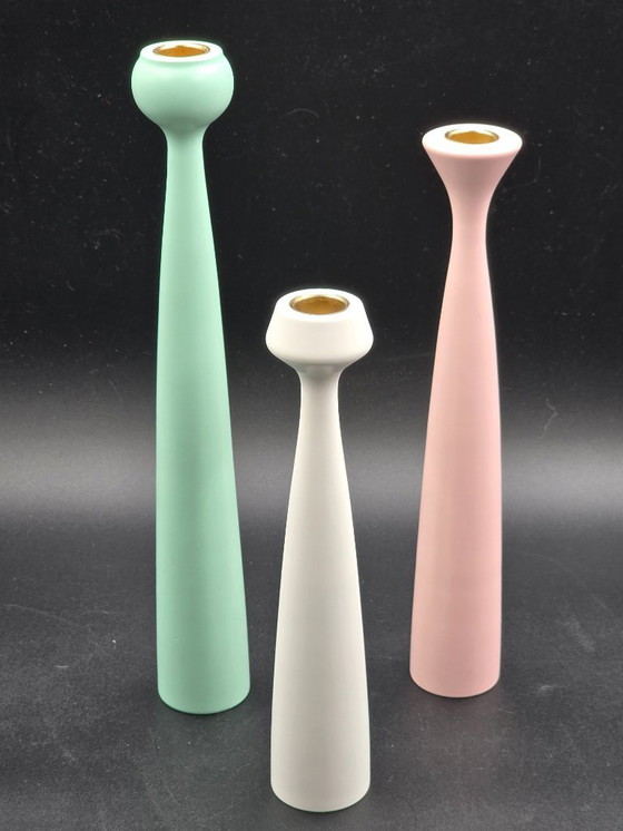 Image 1 of  Set of 3 candlesticks, Anders Nørgaard for Applicata