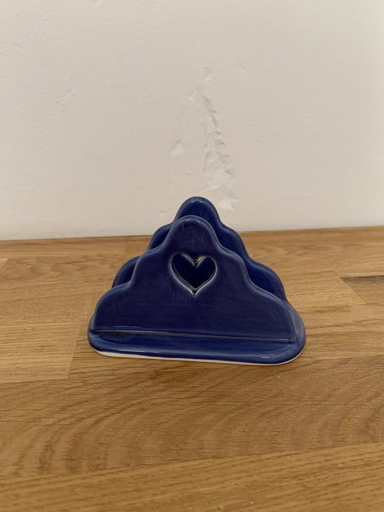 Ungarischer handbemalter Keramik Serviettenhalter – Tischdekoration (photo 3 of 5)