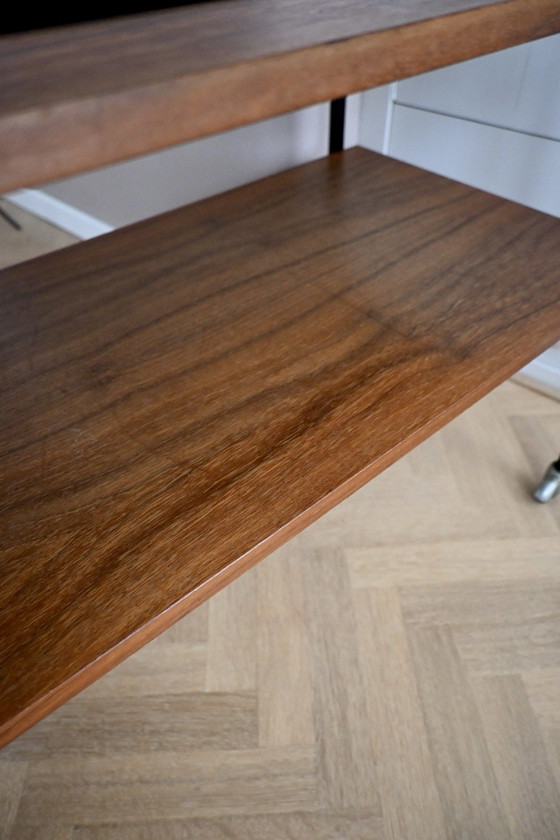 Beautiful mid-century vintage side table 60s. – Wood, Metal (photo 4 of 8)