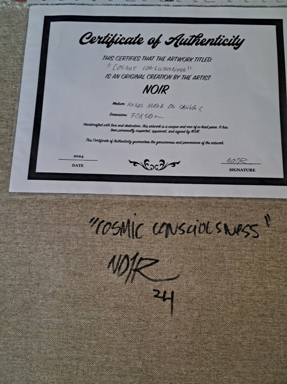 Image 1 of NO1R Visualart - Cosmic Consciousness - Artist Canvas 
