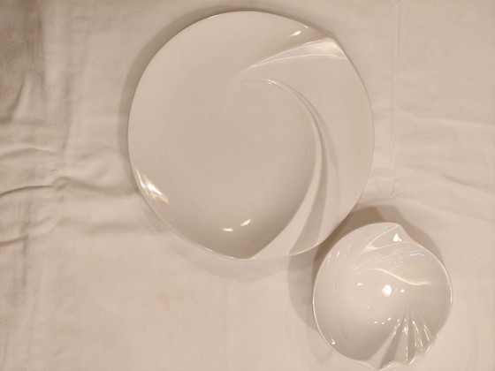 JHM Ceramica, 8 Large White Plates and 4 White Bowls – Crockery (photo 4 of 15)