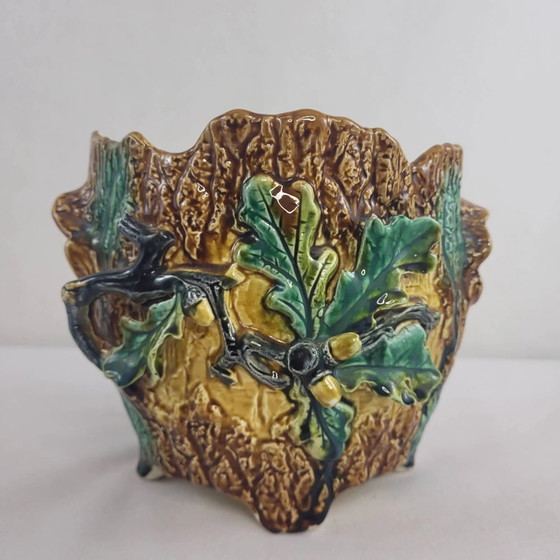 Cache pots barbotine Art Nouveau Wasmuël / Onnaing (photo 4 of 11)