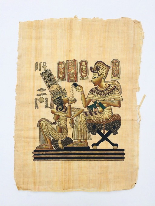 Large Papyrus (65 x 45 cm) 'Royal Couple'