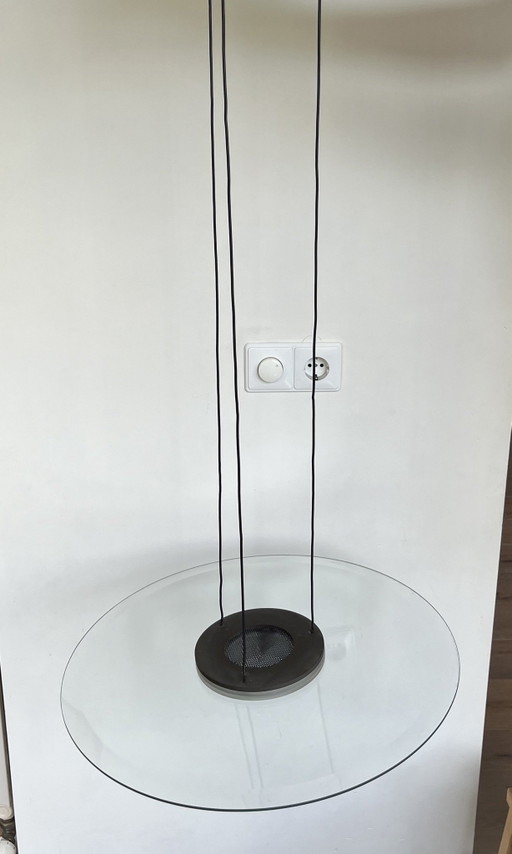 Tom Kater Design-Pendelleuchte - transparente Glasschale