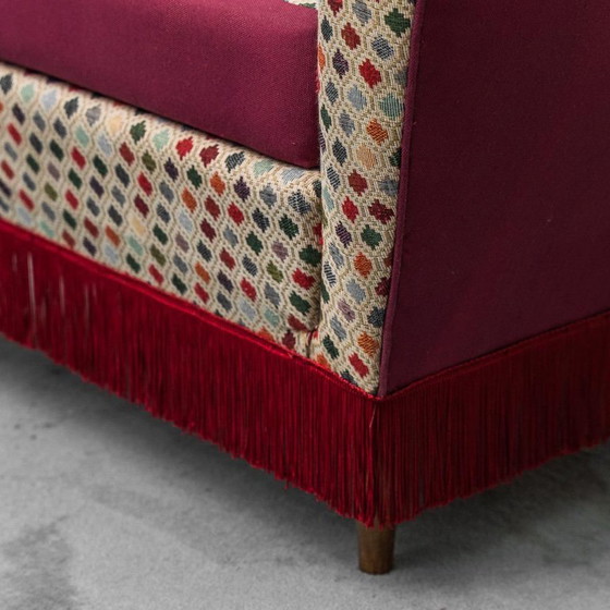 Image 1 of SET DI 2 POLTRONE VINTAGE IN TESSUTO GOBELIN, STILE ICO PARISI, ANNI '50