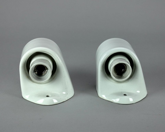 Image 1 of Wilhelm Wagenfeld - set di 2 lampade a specchio - modello 6068 - progettato nel 1958 - Lindner GmbH Bamberg, Germania