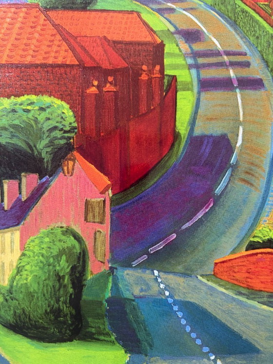 Image 1 of David Hockney (1937-2026), The Road to York Through Sledmere, 1997, copyright David Hockney, Printed in the UK