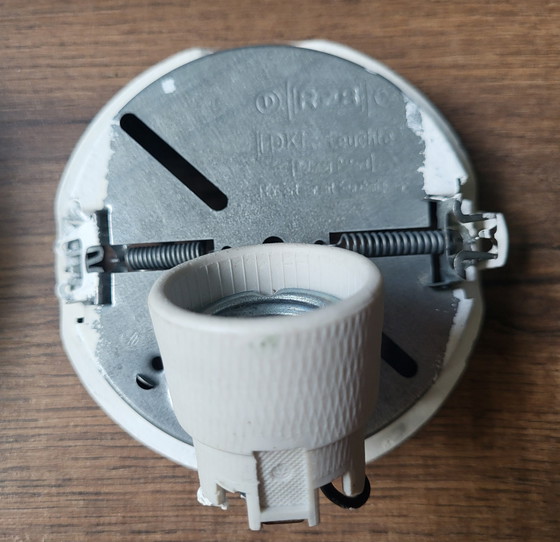 Image 1 of Vintage RZB Leuchten Ceiling Light Opaline Glass White from the 1960s.