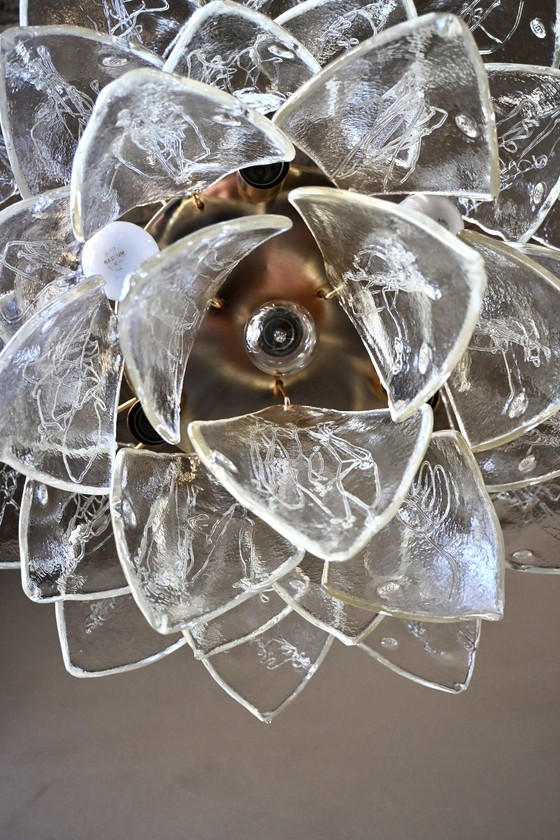 Wunderschöner XL-Kronleuchter aus Muranoglas von La Murrina – Metal (photo 9 of 15)