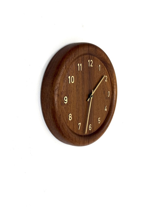 Image 1 of Vintage teakhouten klok, Westminster clocks Copenhagen ‘70