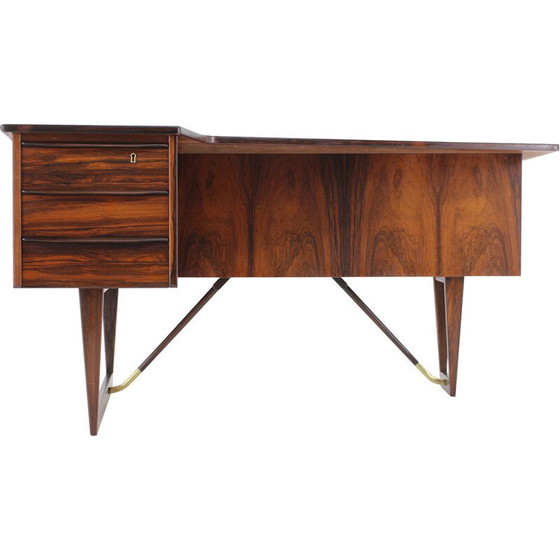 Image 1 of Vintage "Boomerang" desk in rosewood by Peter Løvig Nielsen for Hedensted Møbelfabrik, Denmark 1960s