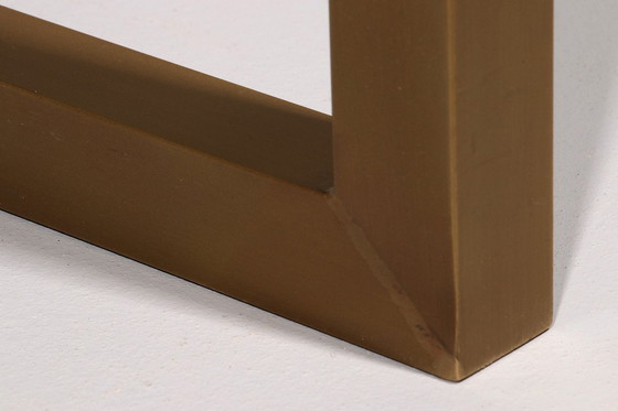 Image 1 of Table de salon en verre et laiton par Peter Ghyczy Modèle T54 1970