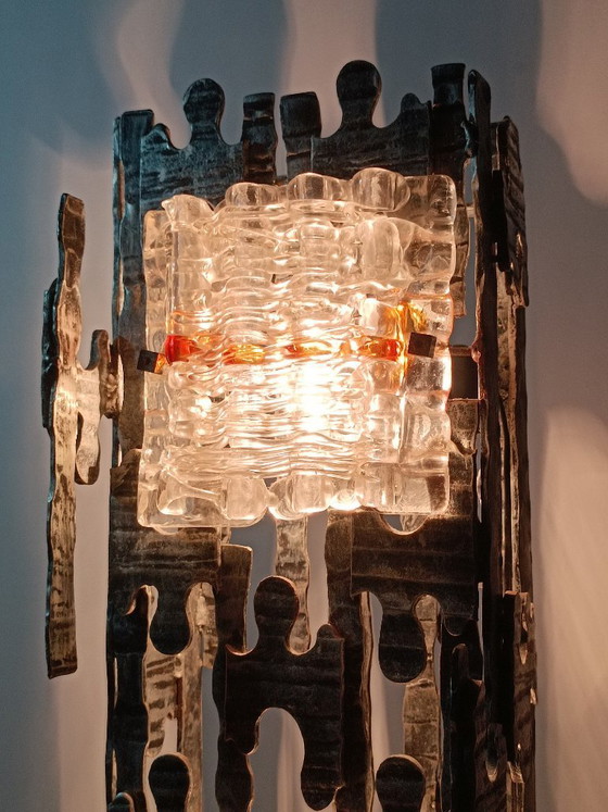 Image 1 of Spectacular brutalist lamppost by Albano Poli for Poliarte, 1970s