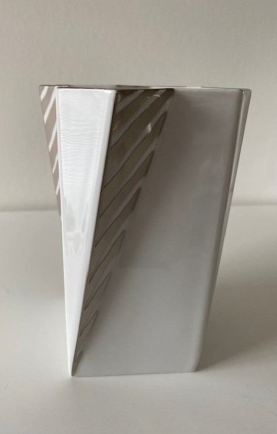 Image 1 of Bing & Grondahl Denmark Stylish (Memphis) Futura vase Else Kamp 1980s