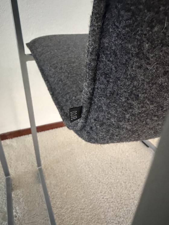 Image 1 of Set di 4 sedie da pranzo Arco Frame. Tessuto Divina melange 170 grigio.