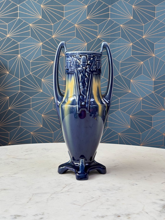 Image 1 of Art Deco Vase – Fives-Lille Earthenware Factory – De Bruyn Factory, c. 1930