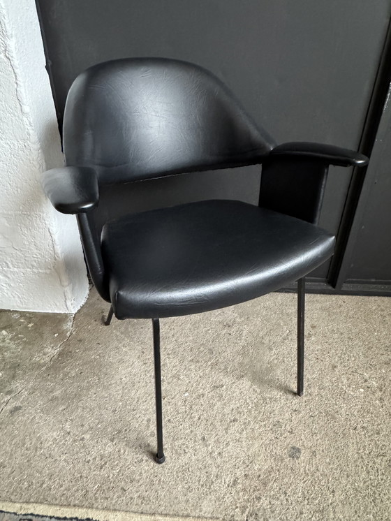 Image 1 of Black armchair from the 1950s