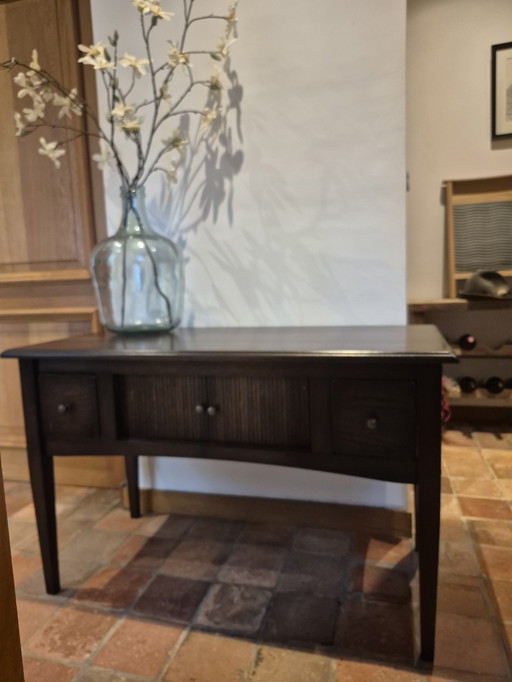 Klassieke console tafel, sidetable,  tv meubel, vol hout