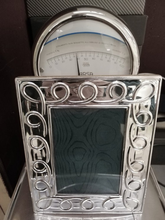 Image 1 of Silver plated metal frame, size for 9x13 photos