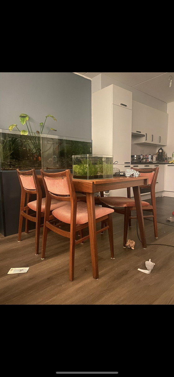 Image 1 of 4 Danish design chairs made of Teak