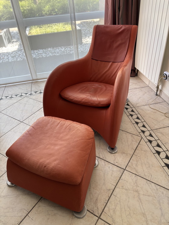 Poltrona Loge Montis Gerard Van De Berg comprensiva di pouf – Poltrone, Leather (photo 8 of 8)