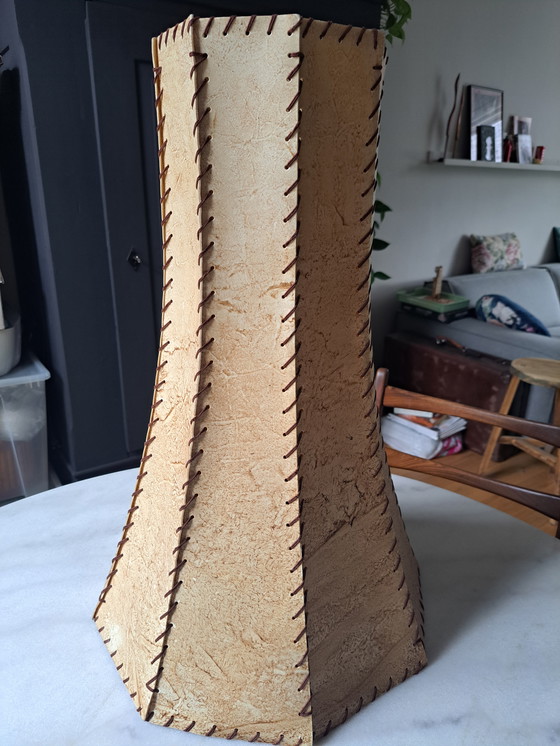Image 1 of Set of 2 vintage XL Lampshade clock shape