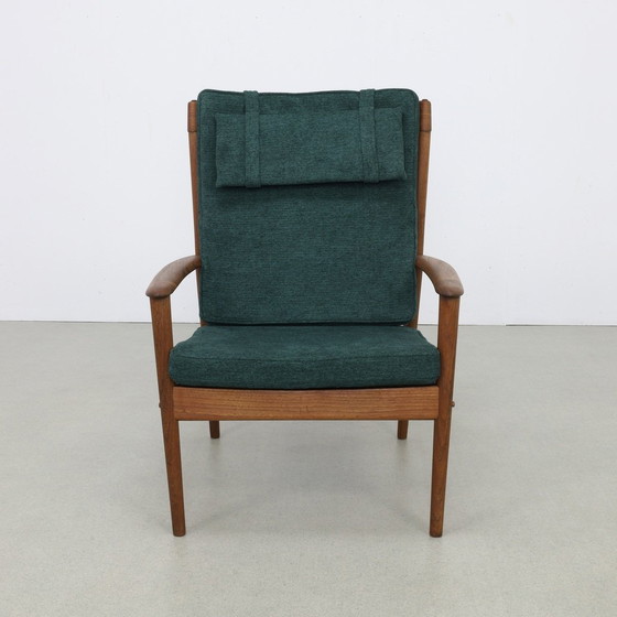 Image 1 of Fauteuil Vintage Teck Grete Jalk P. Jeppesens Møbelfabrik, 1960S